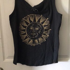 Sun moon tank top